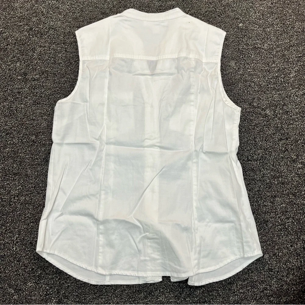 Michael Kors White Sleeveless Blouse